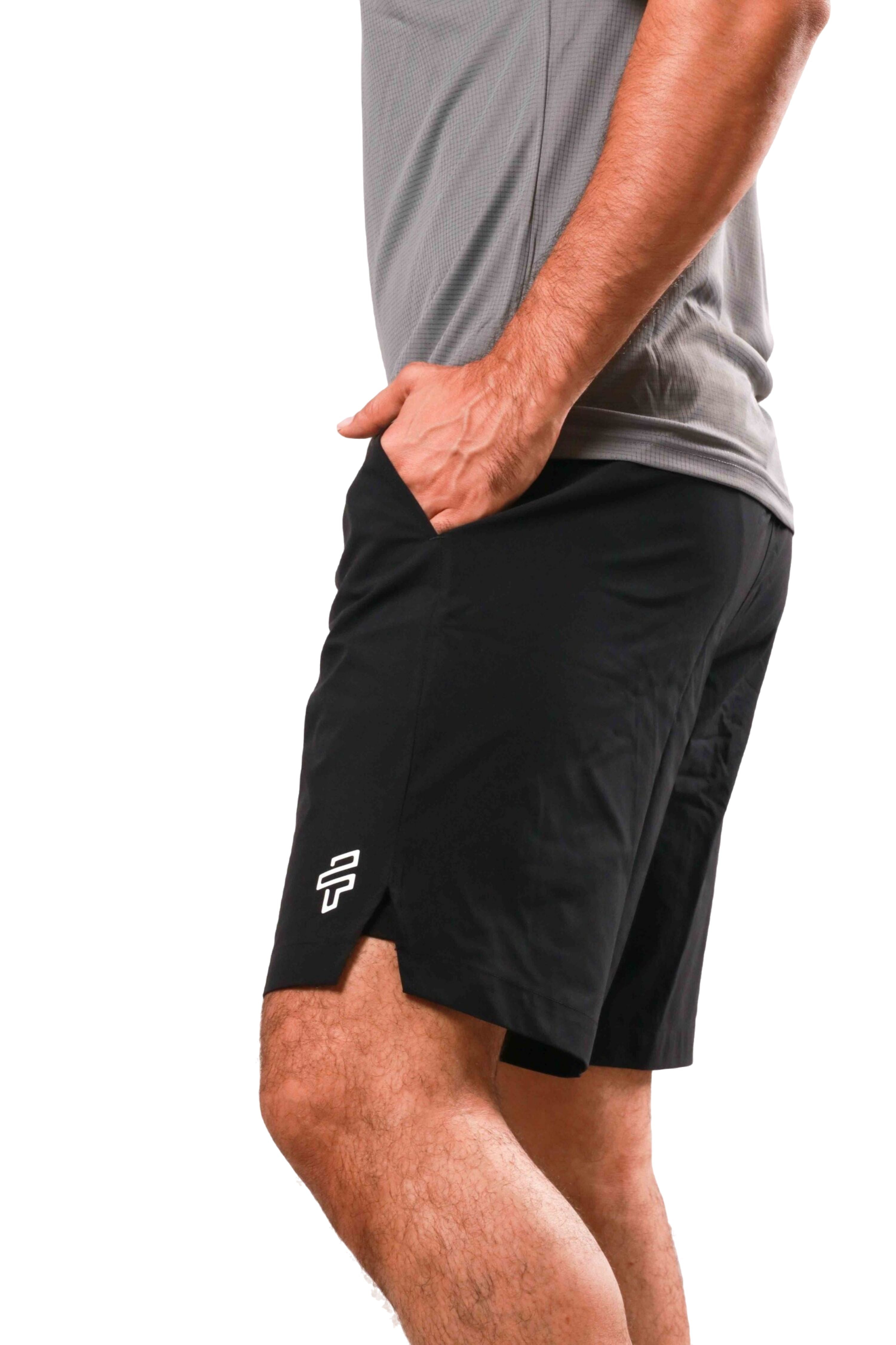 2-in-1 Compression Shorts - Black/Black
