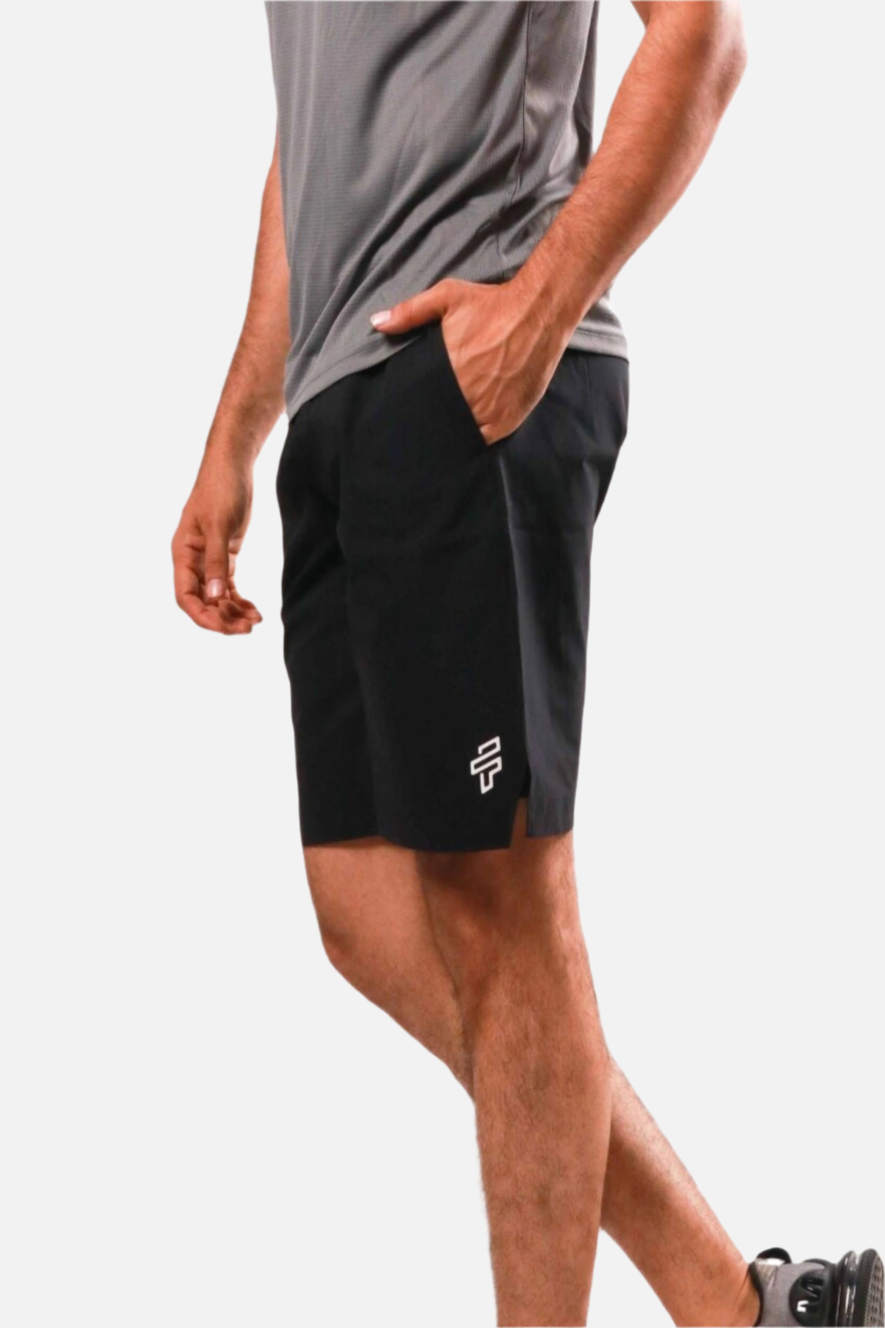 2-in-1 Compression Shorts - Black/Black