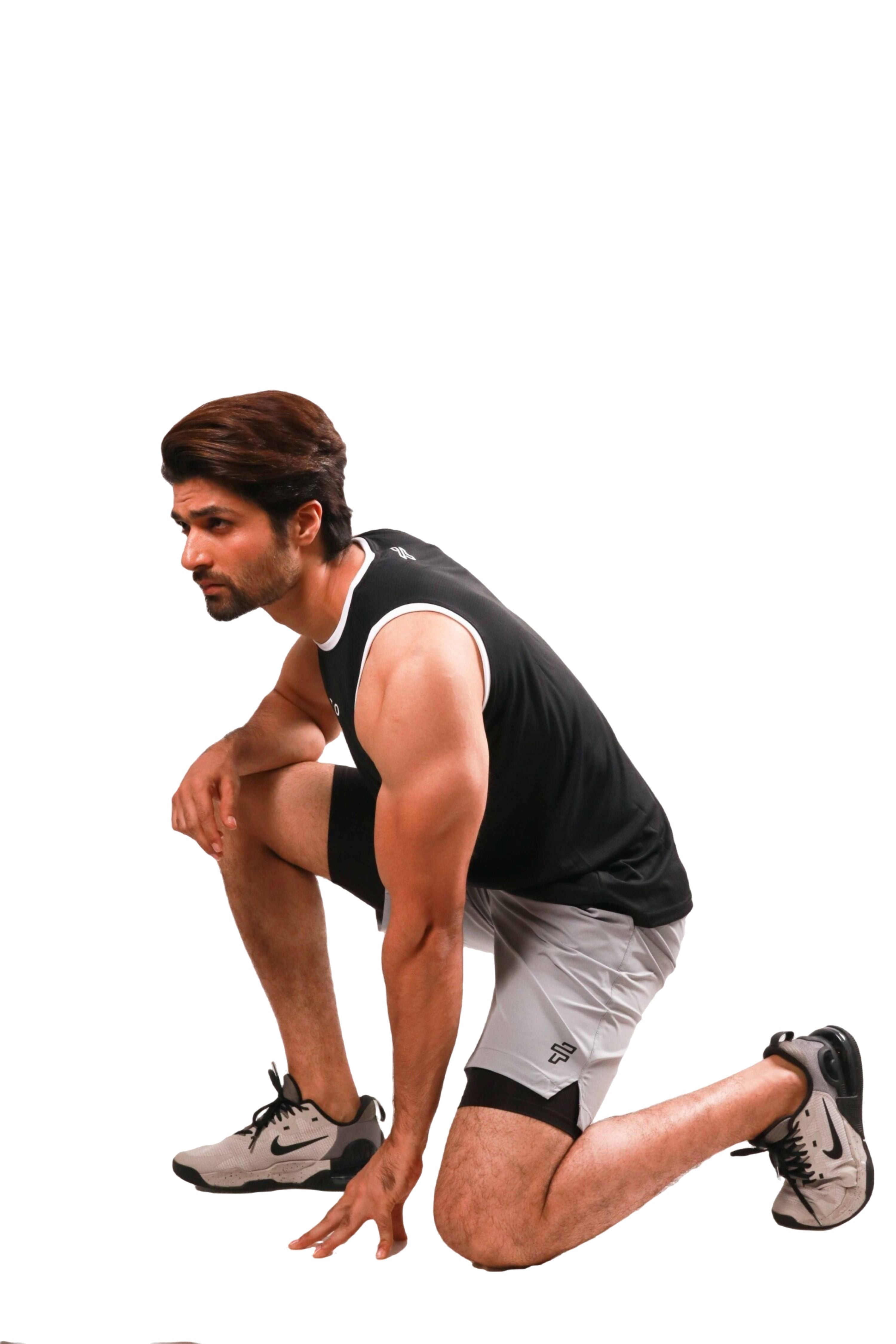 2-in-1 Compression Shorts - Storm/Black