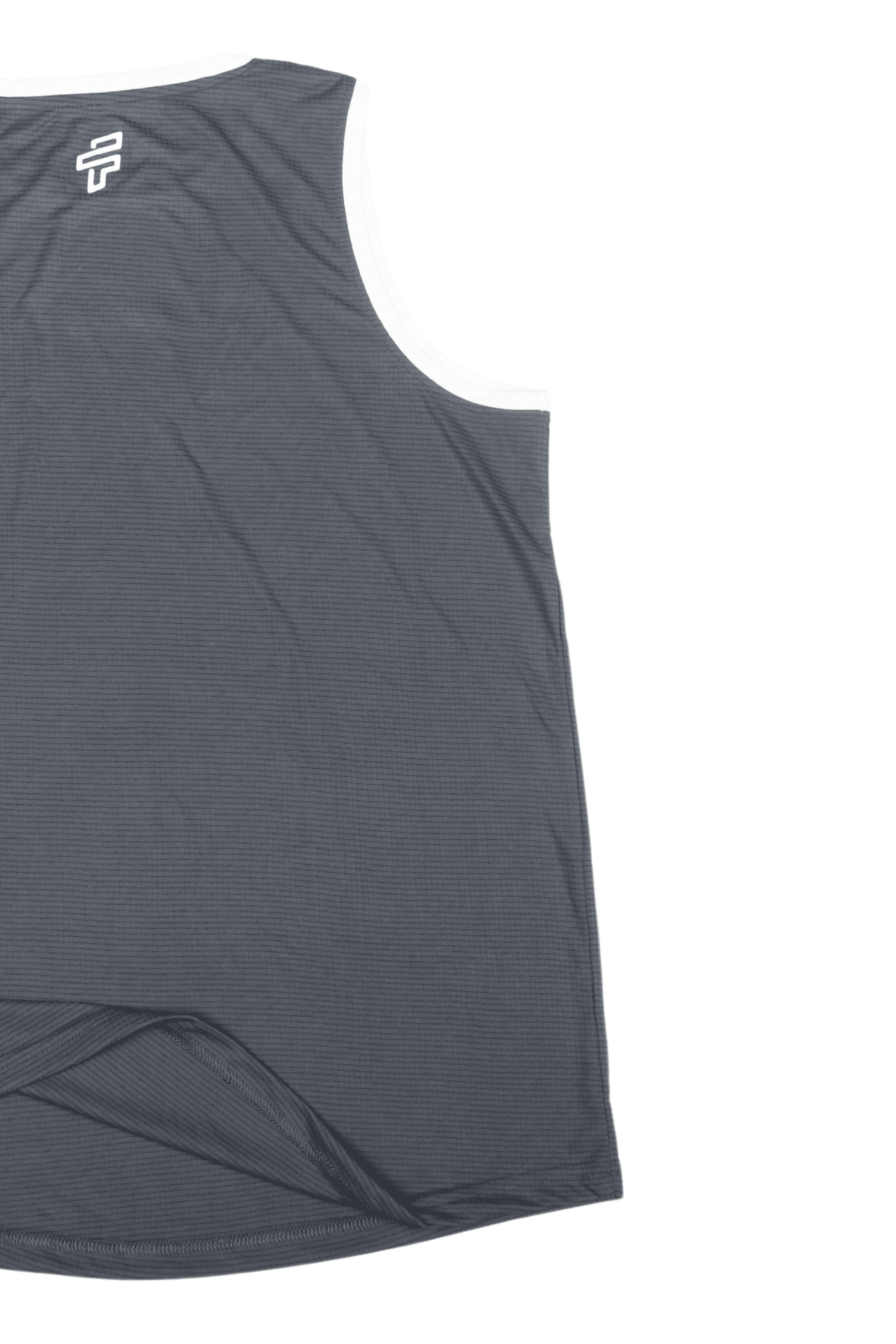 Contrast Trim Tank Top - Graphite