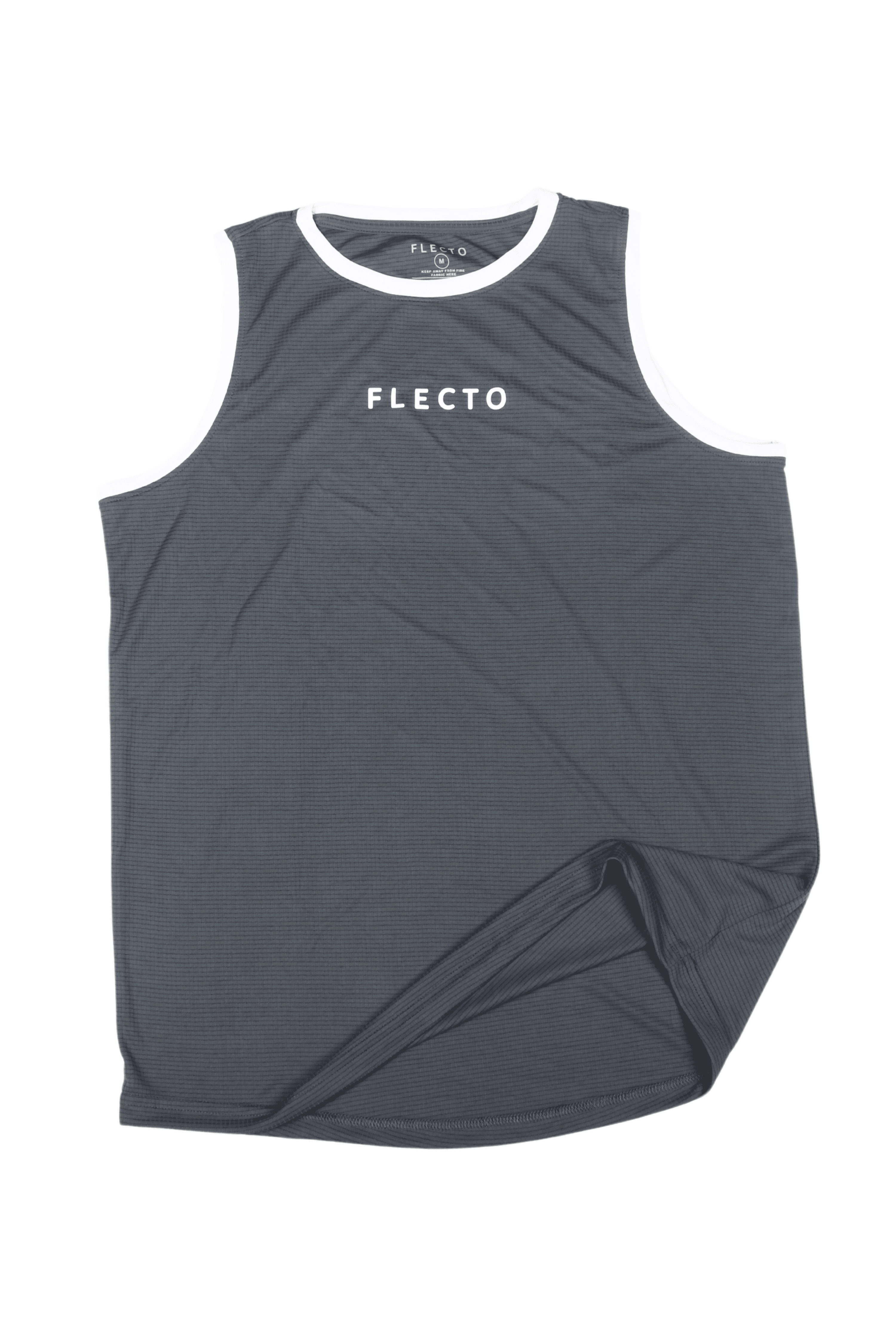 Contrast Trim Tank Top - Graphite