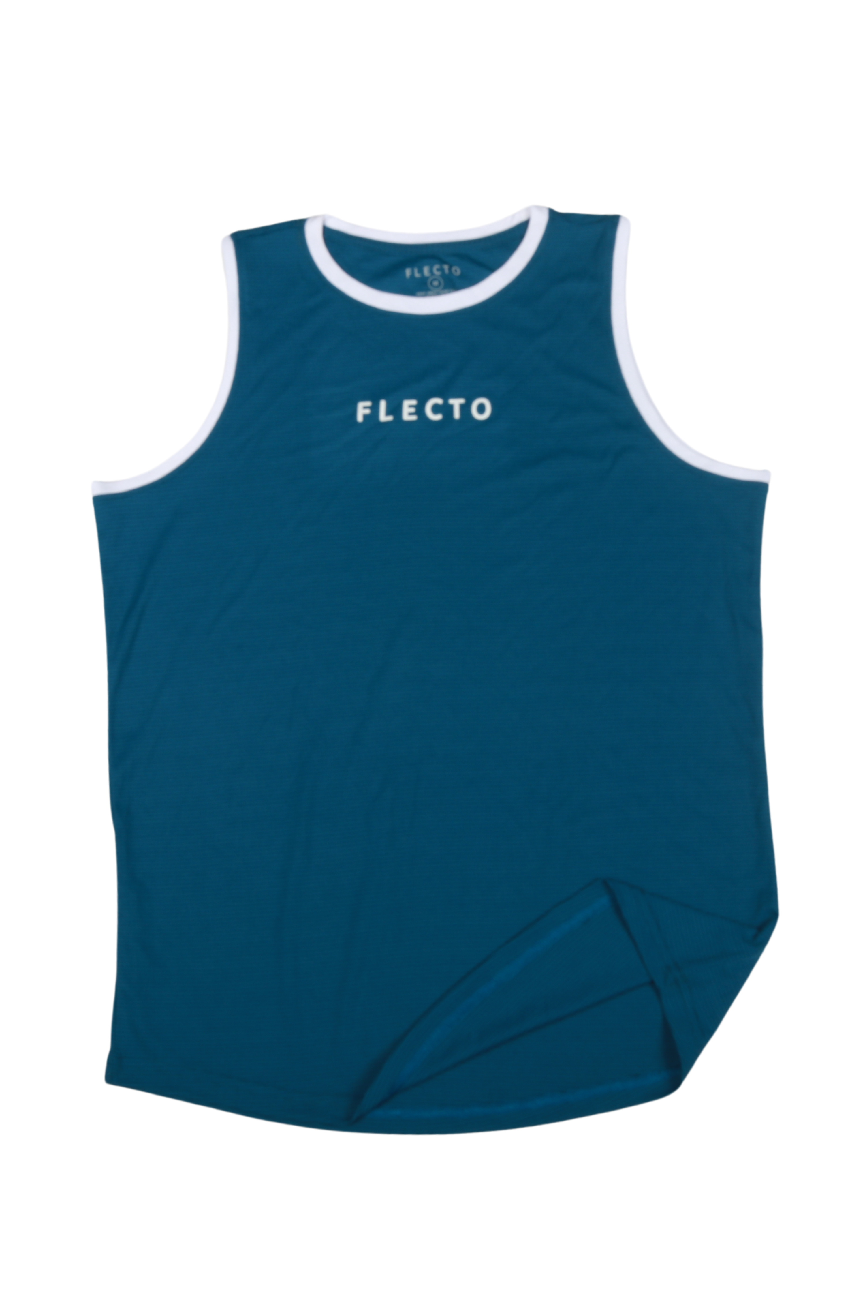 Contrast Trim Tank Top - Teal