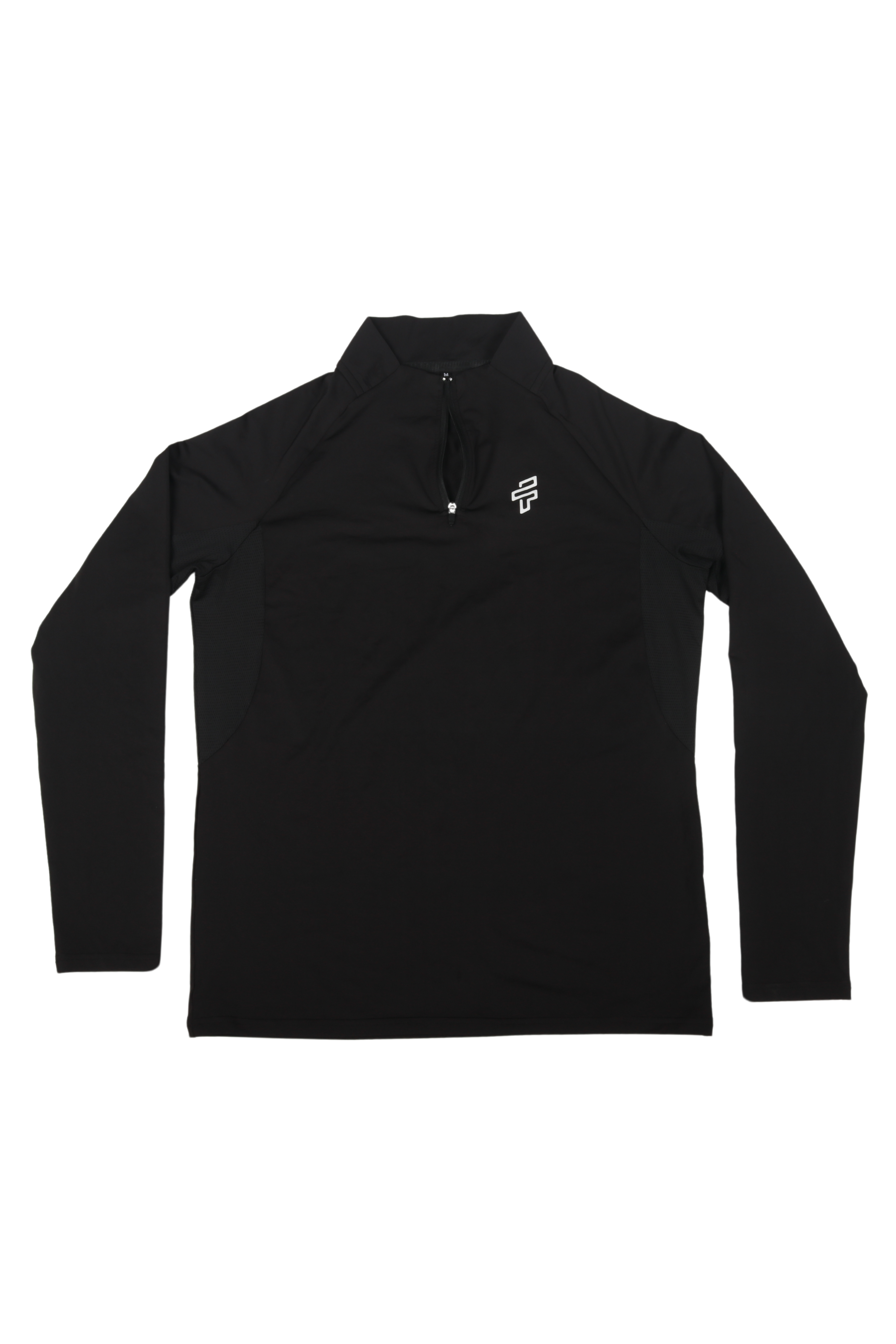 High Neck Full Sleeve Training Tshirt - Black