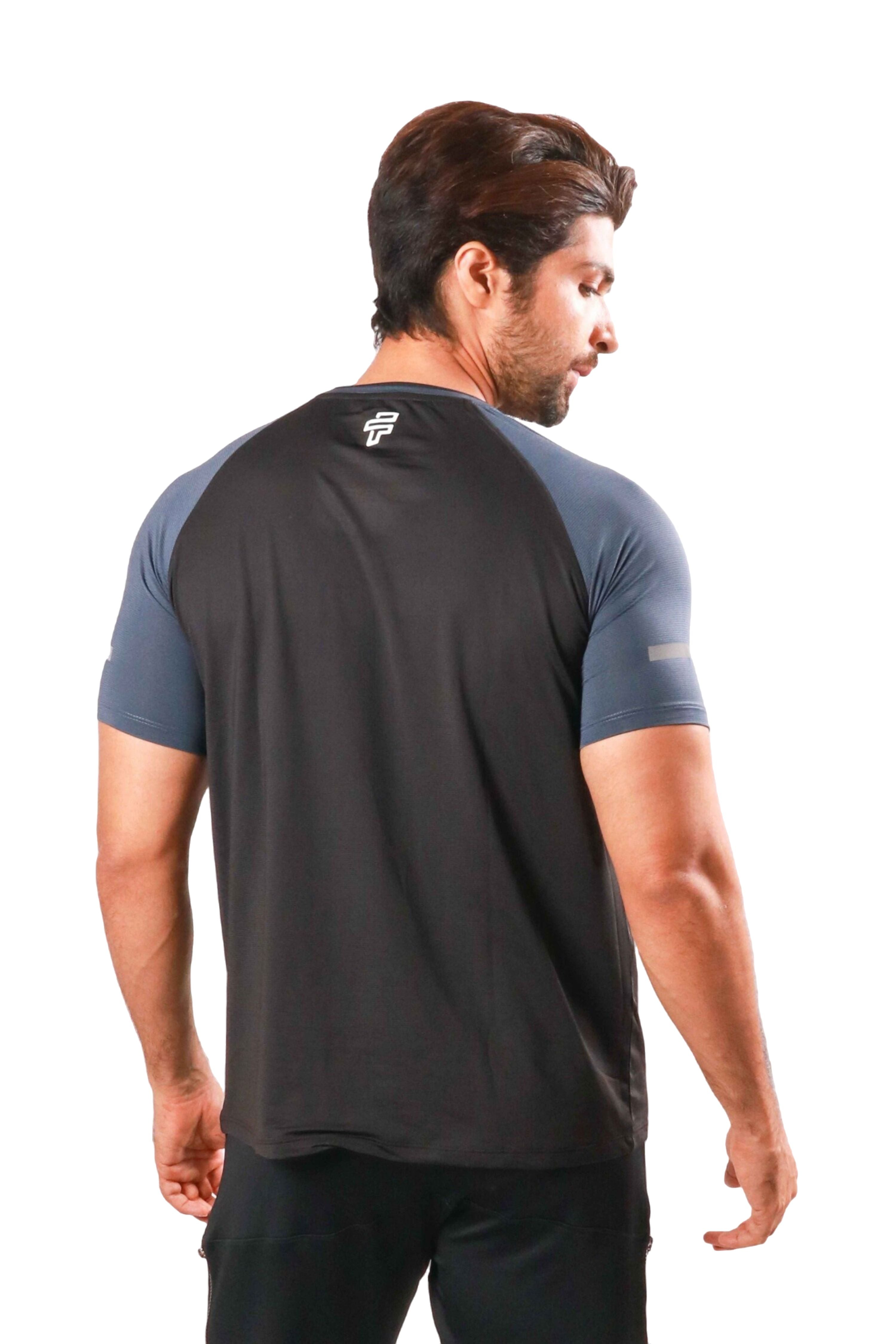 Raglan Jersey - Black/Gun Metal