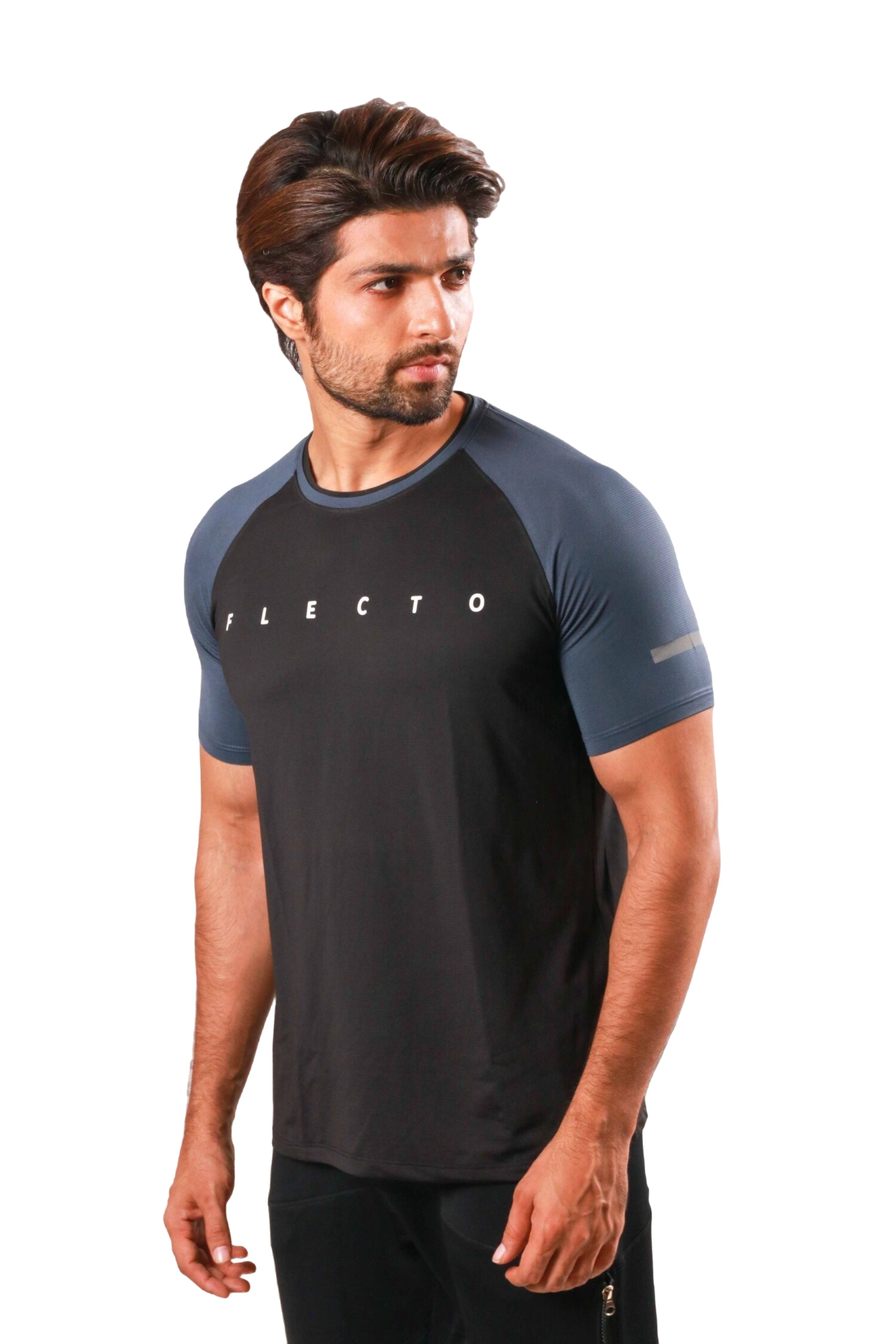 Raglan Jersey - Black/Gun Metal