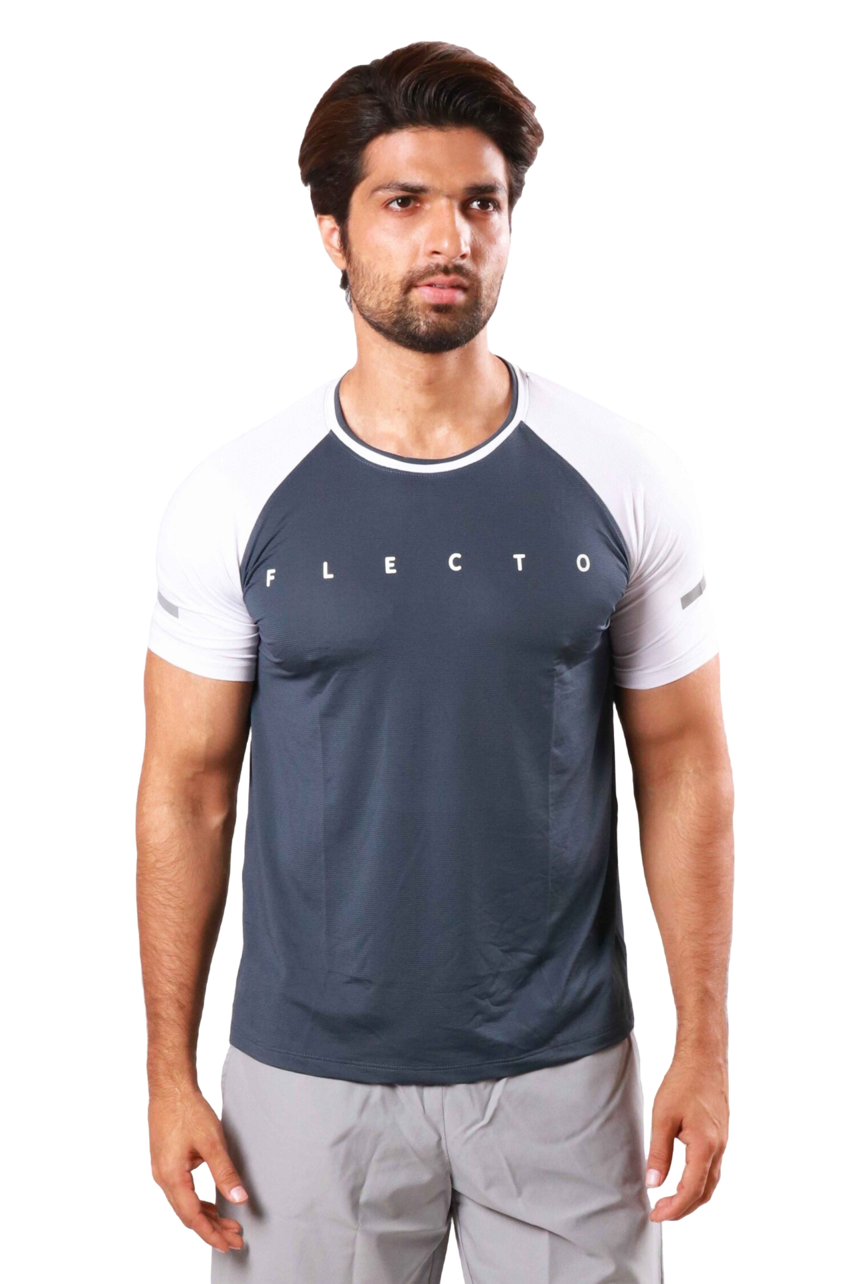 Raglan Jersey - Gun Metal/White