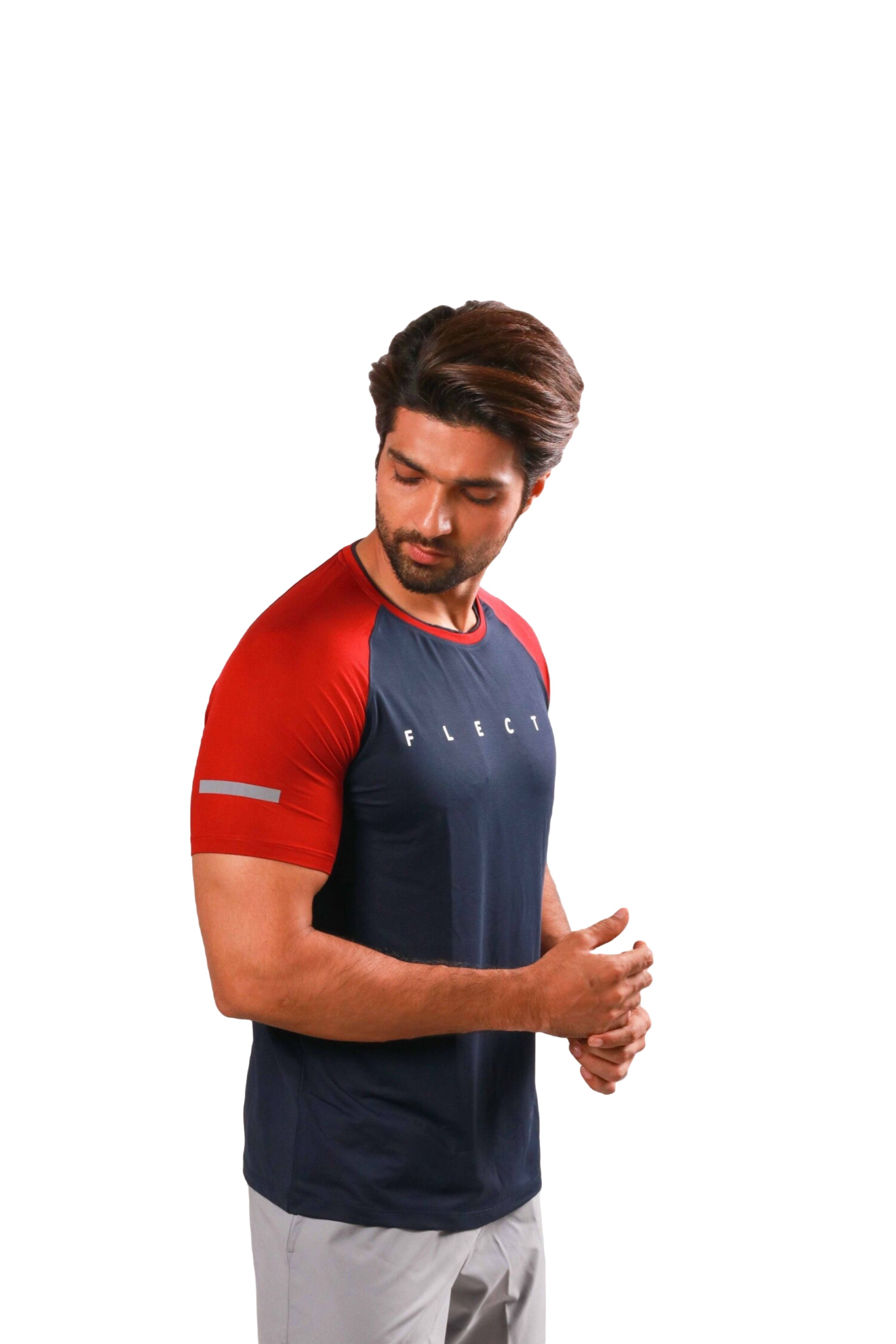 Raglan Jersey - Navy/Rust