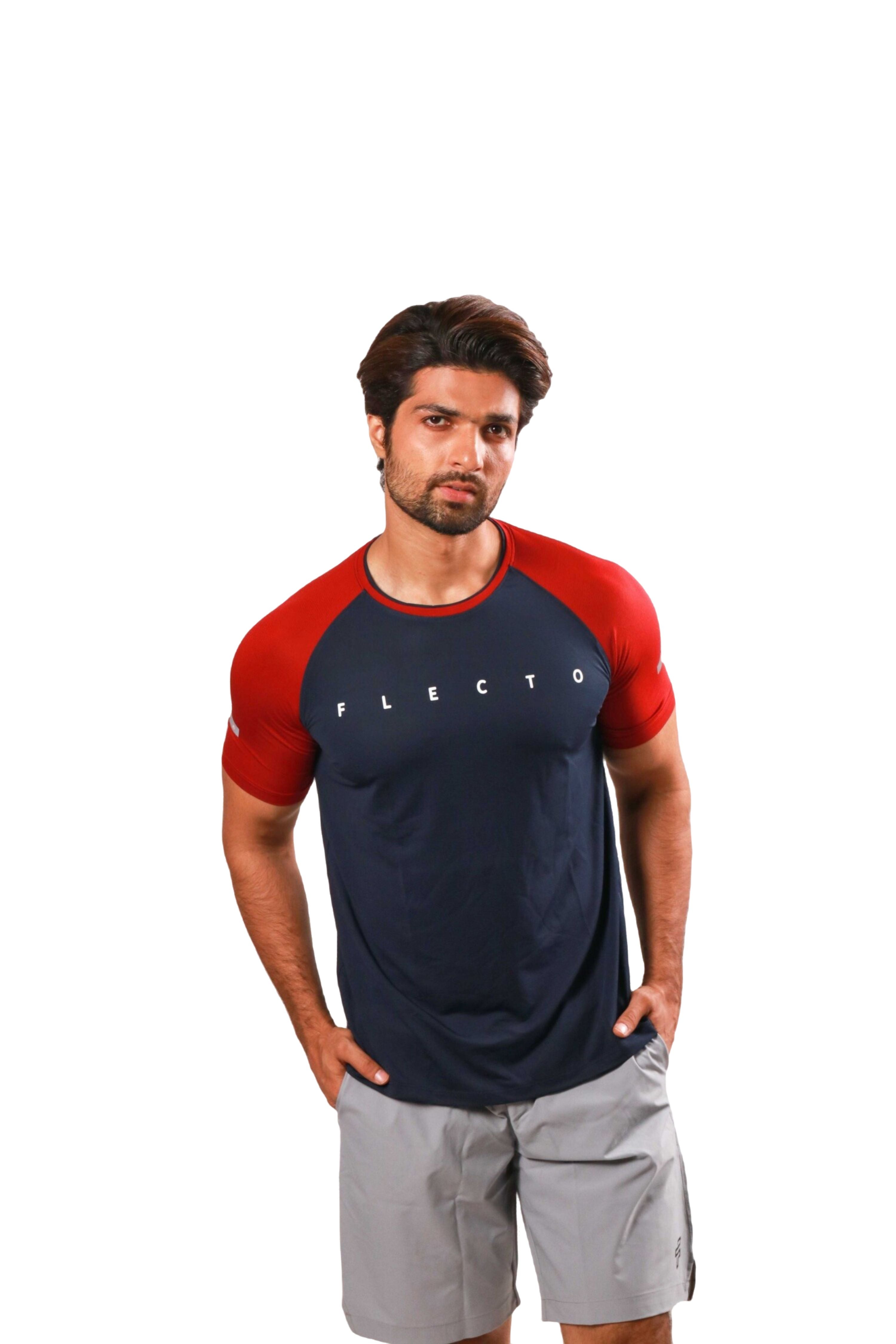 Raglan Jersey - Navy/Rust