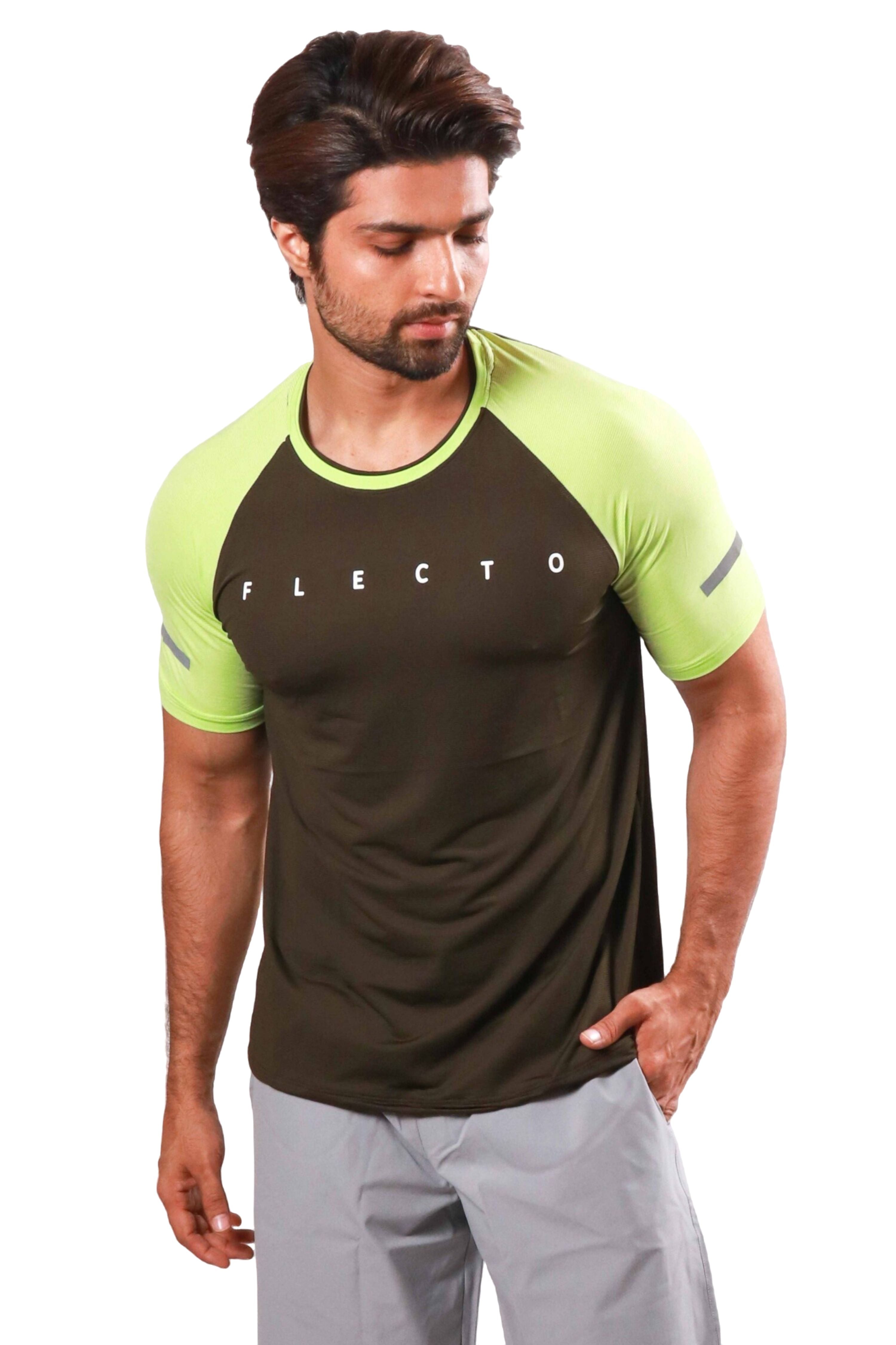 Raglan Jersey - Olive/Lime